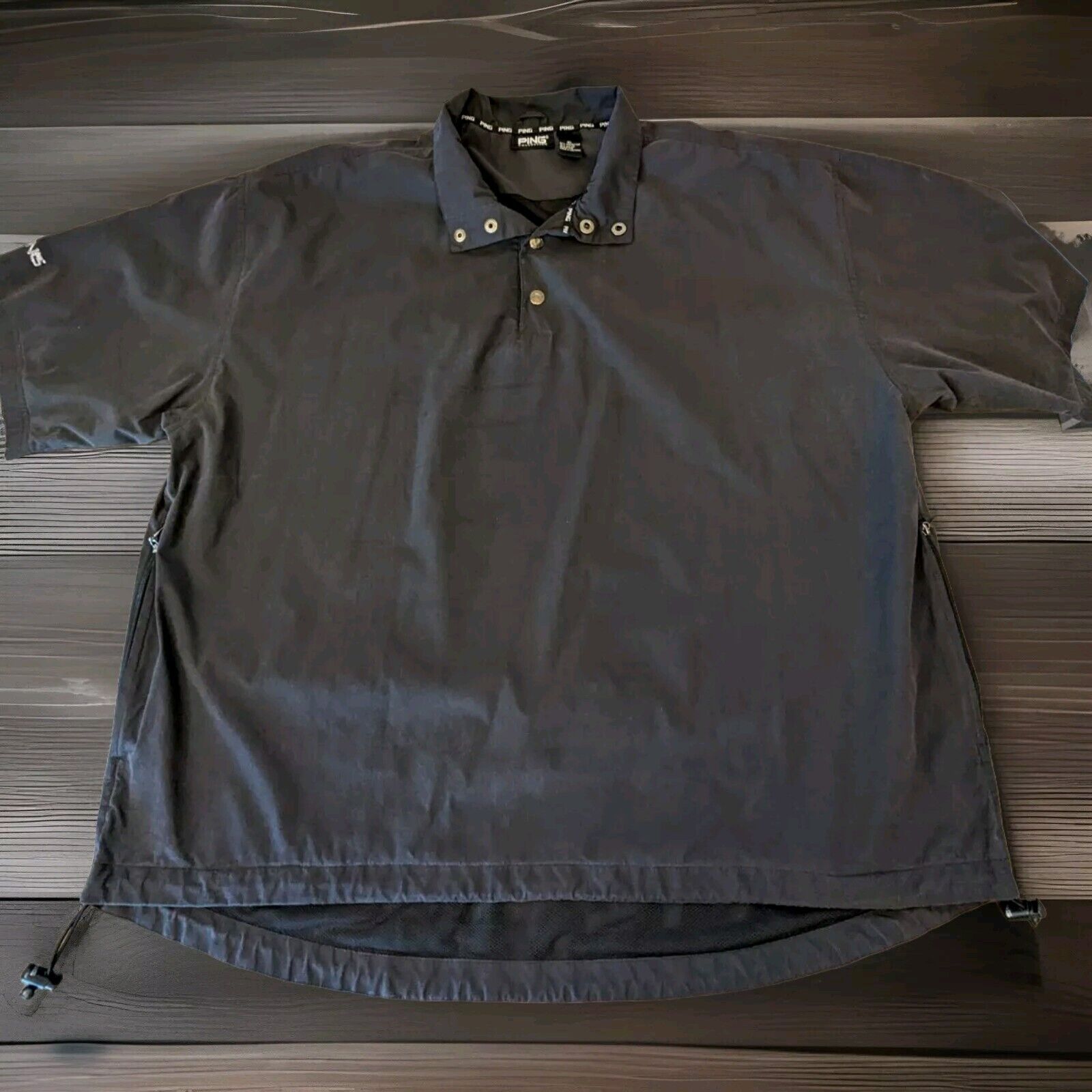 Ping Collection Windbreaker Mens Xl Logo Short Sleeve Golf